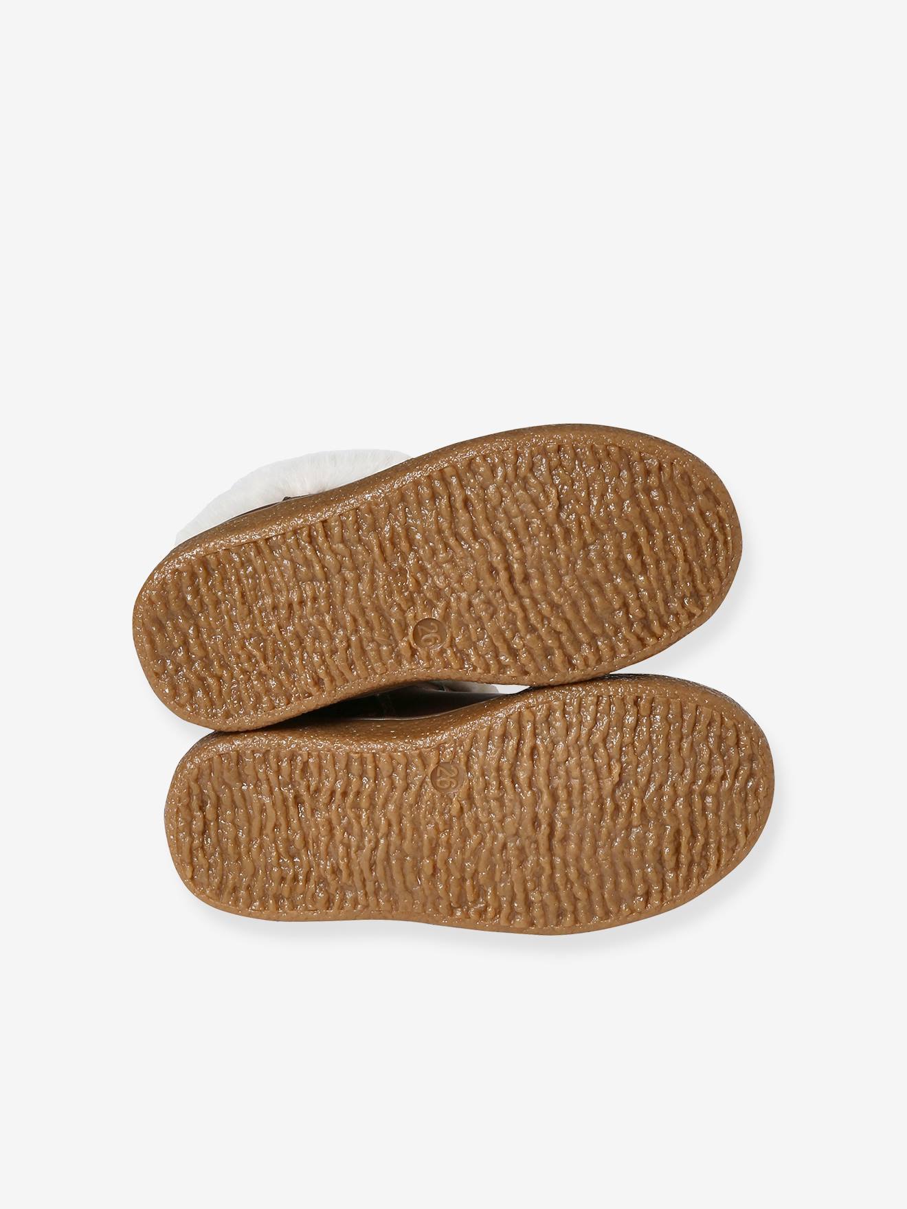 Vertbaudet Warme Mädchen Boots mit Reißverschluss - braun