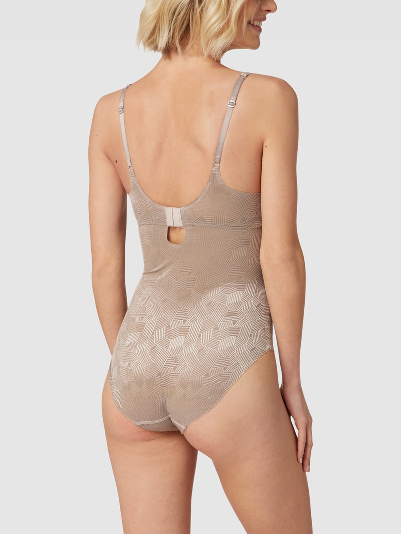 Body mit Strukturmuster Modell 'soft shape' in beige