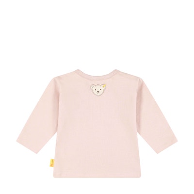 T-Shirt langarm, rosa für Mädchen