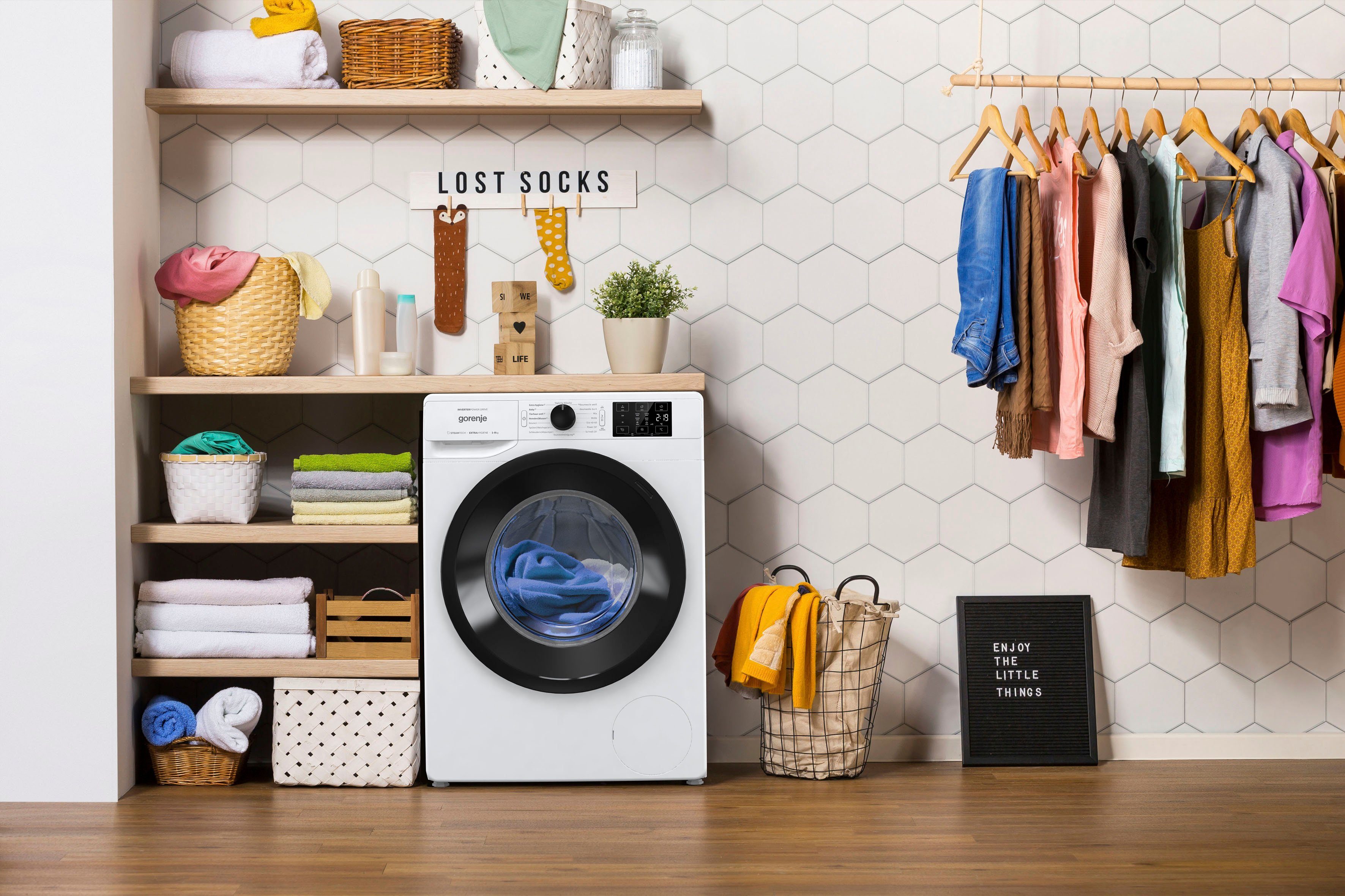 GORENJE Waschmaschine WNEI86APS, 8 kg, 1600 U/min