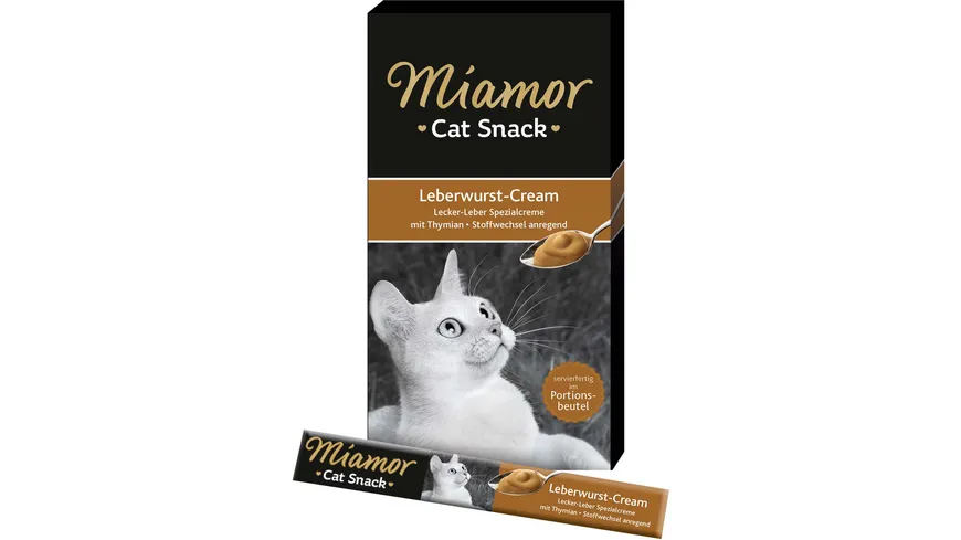 Miamor Katzensnack Leberwurst-Cream 6x15g 90 g