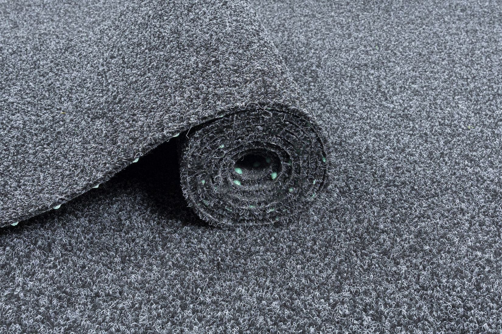 Kunstrasen Kunstrasen mit Noppen, Meterware, Outdoor Grau, Mazovia, 100 x 125 cm, UV-beständig, witterungsbeständig und wetterfest, für Balkone, Terrassen, Camping