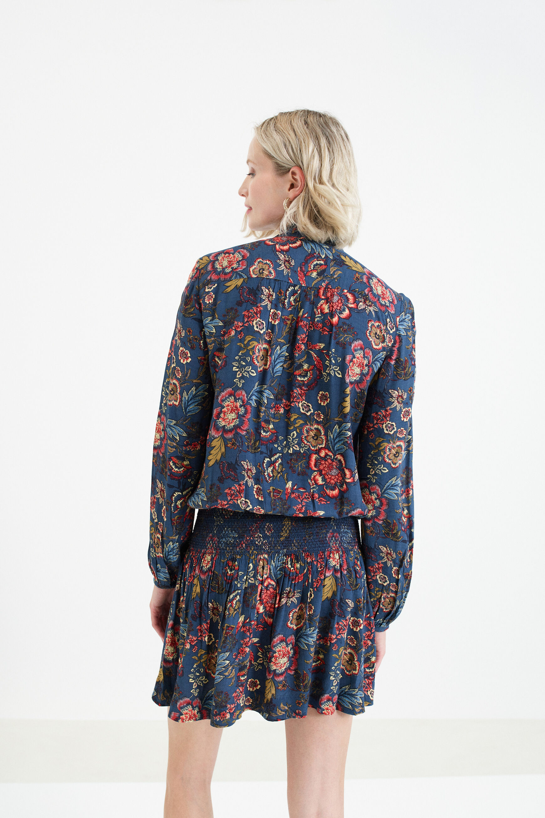 robe sybil bleu marine femme