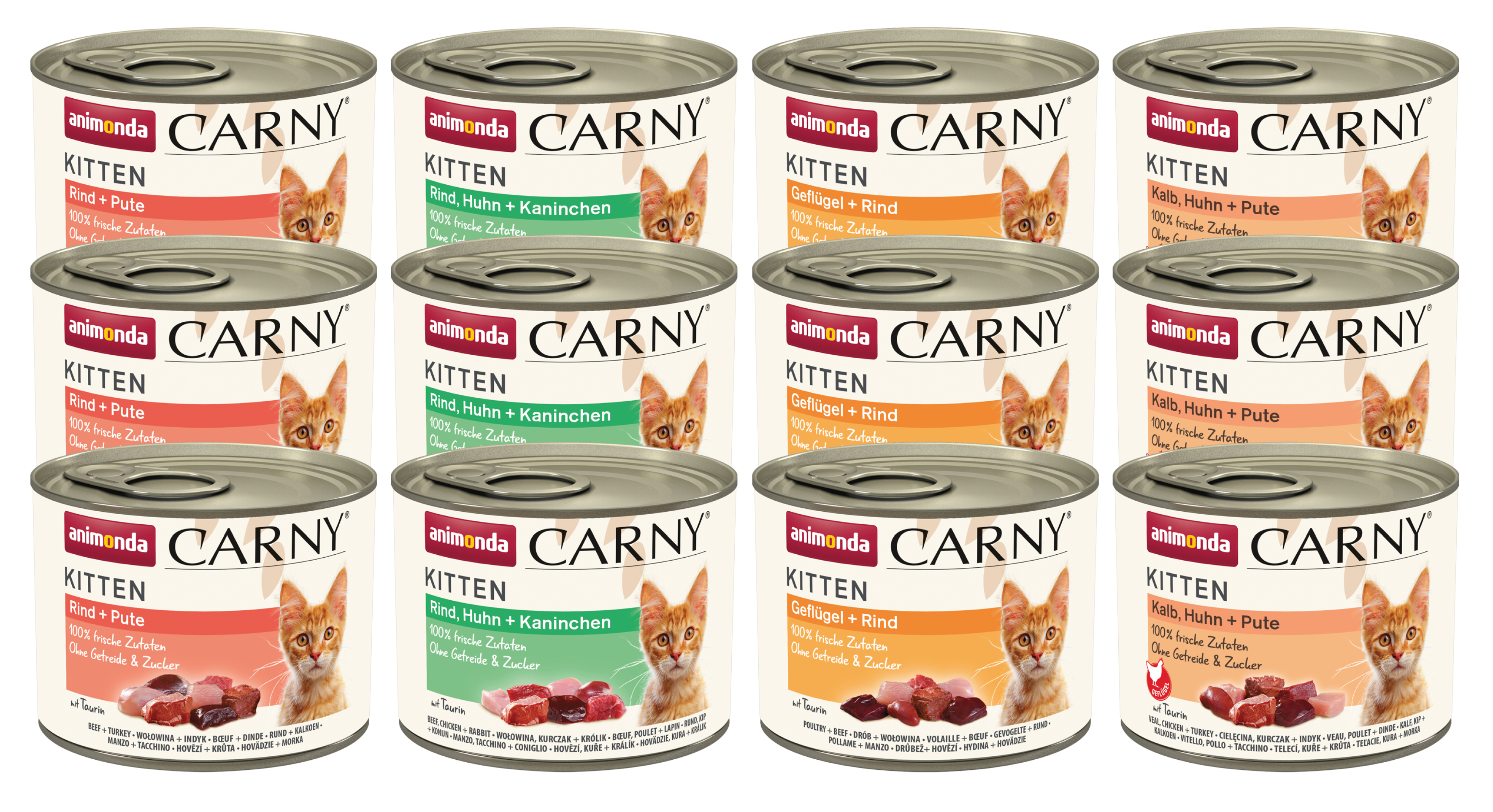 Animonda Nassfutter Animonda Carny Kitten Variation 12 x 200 g