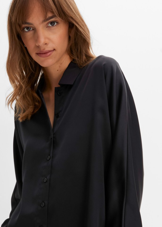 Satin-Bluse