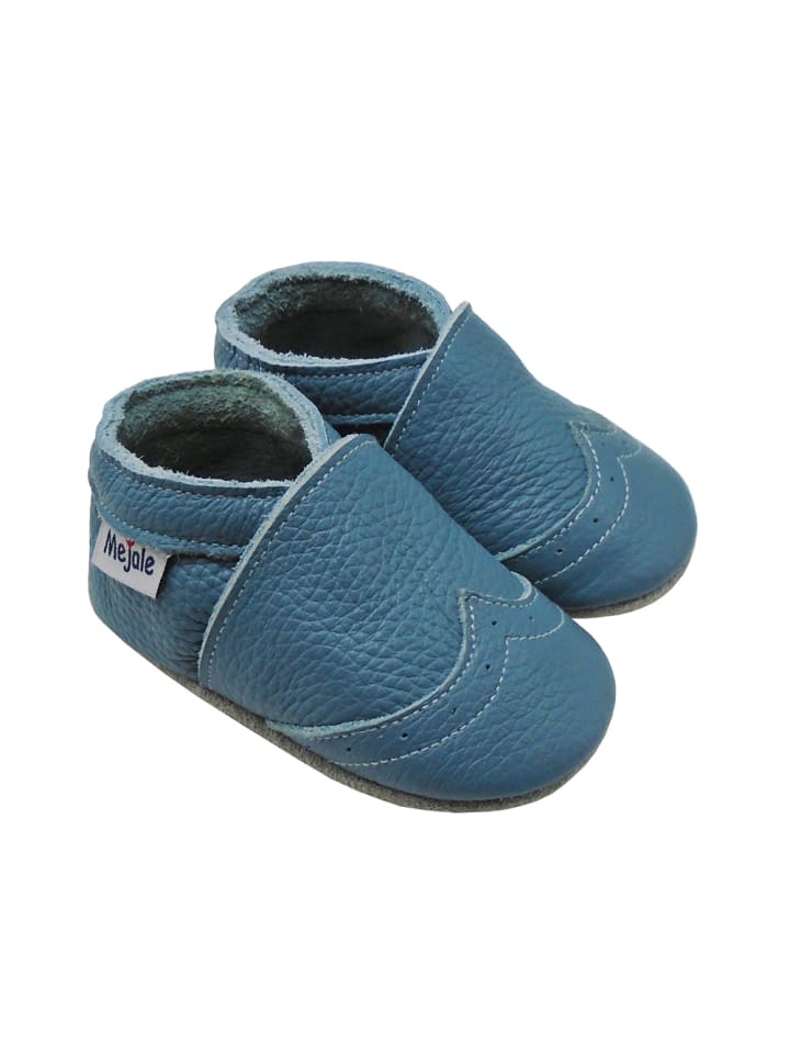 Yalion Leder-Krabbelschuhe in blue günstig kaufen