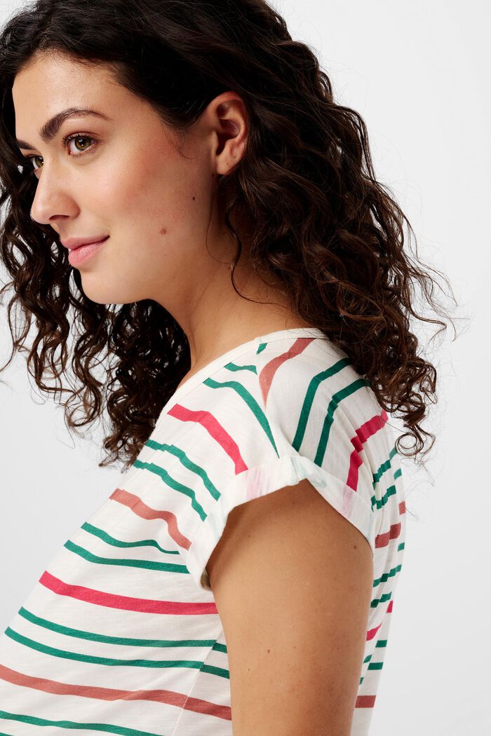 Gestreiftes Umstands-T-Shirt