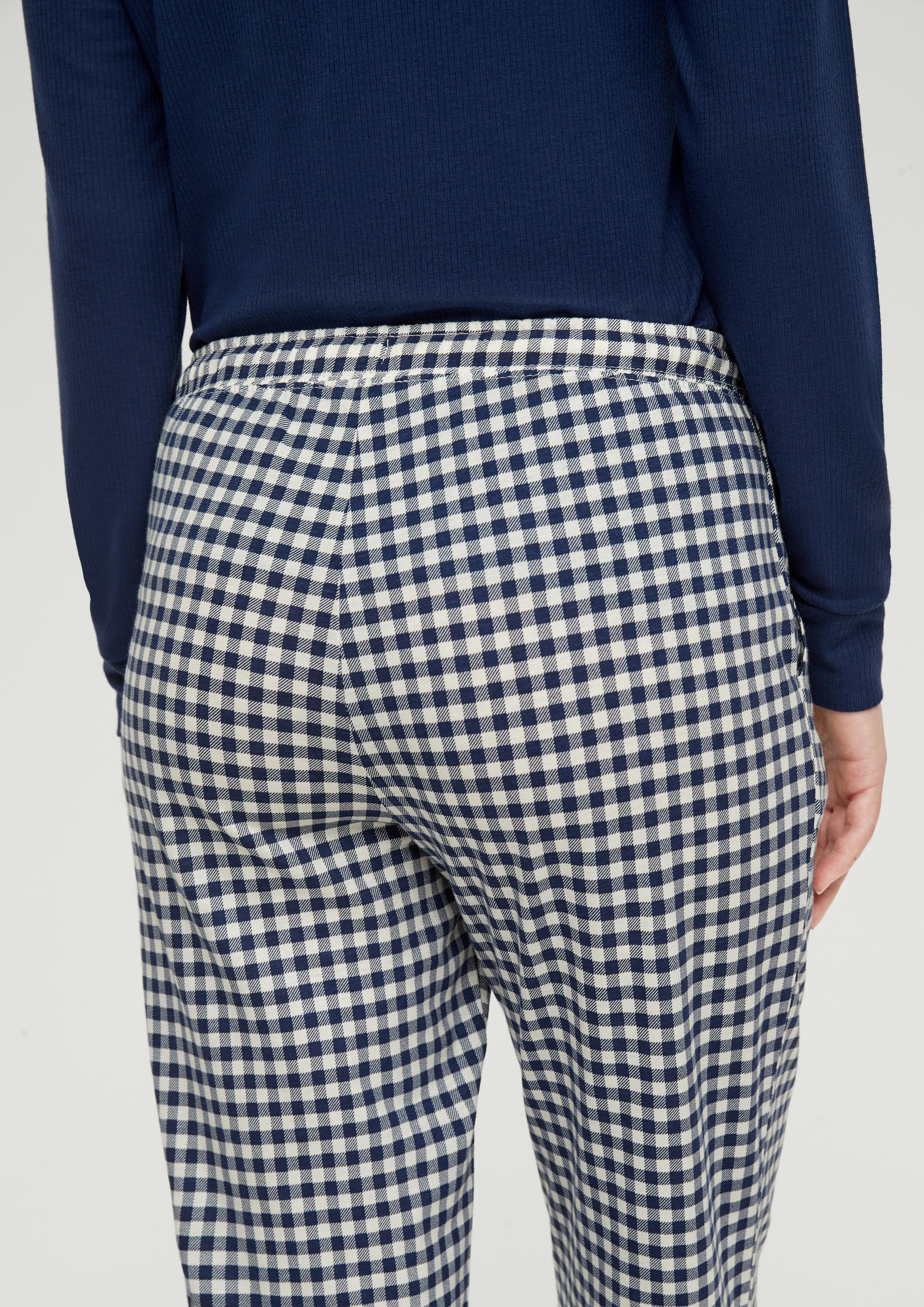 Karierte Pyjamahose  6008436-5870