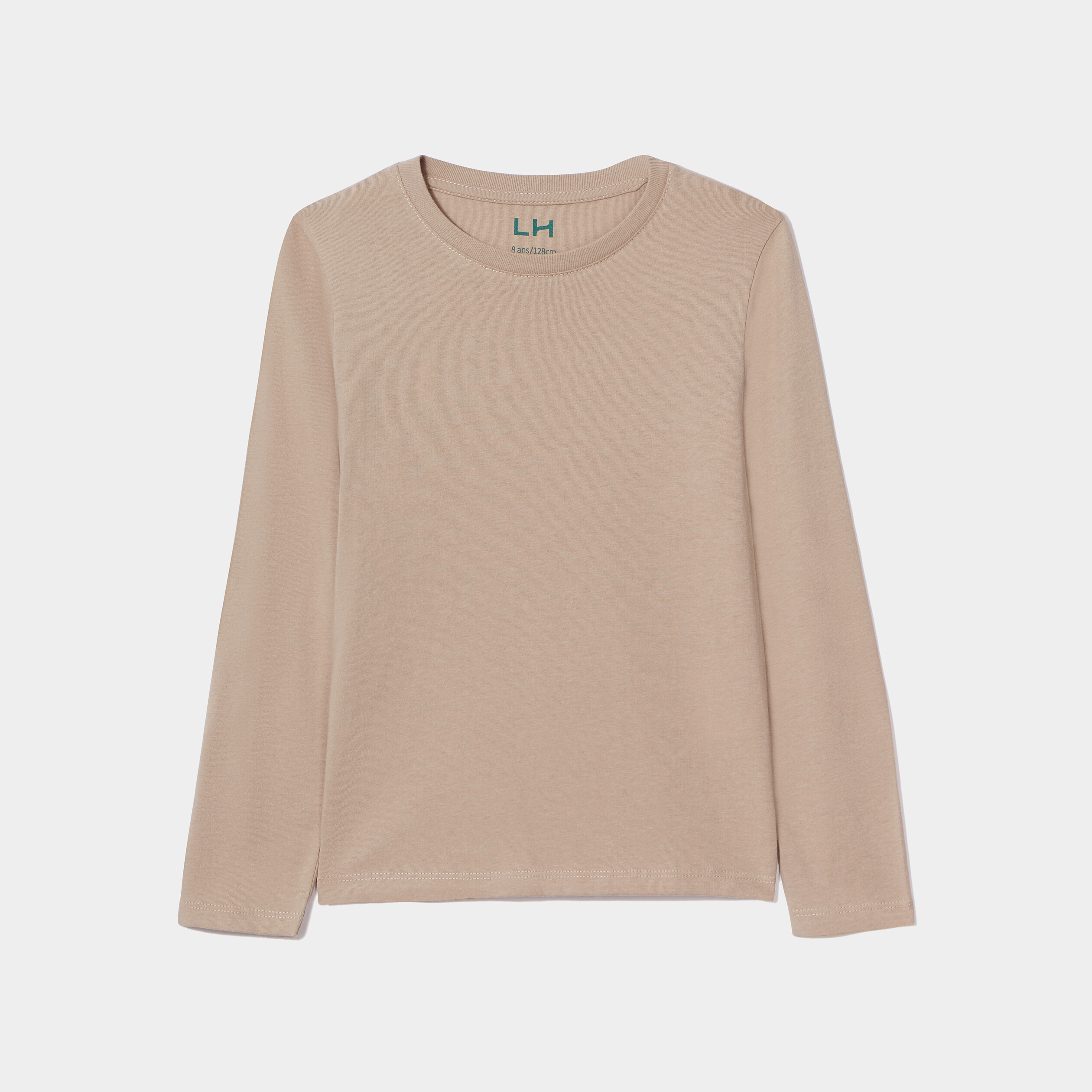 T-shirt manches longues gris foncé garçon | La Halle
