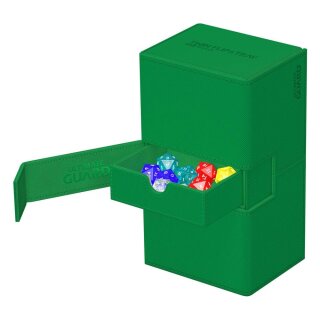 Ultimate Guard Twin Flip`n`Tray 200+ XenoSkin Monocolor - Grün