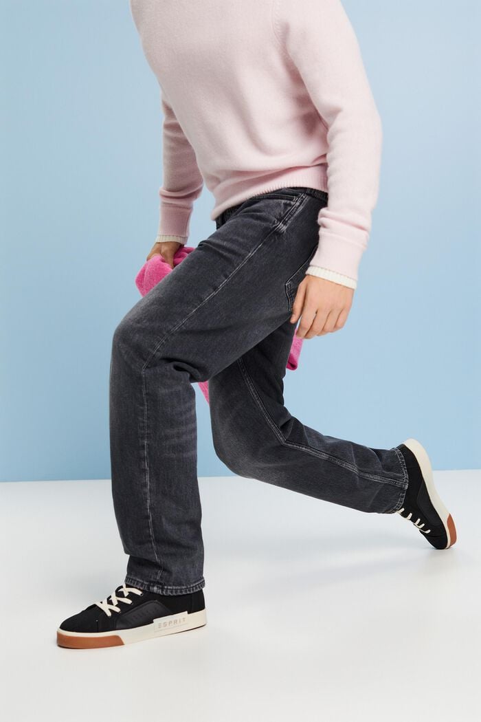 Lockere Retro-Jeans mit mittlerer Bundhöhe