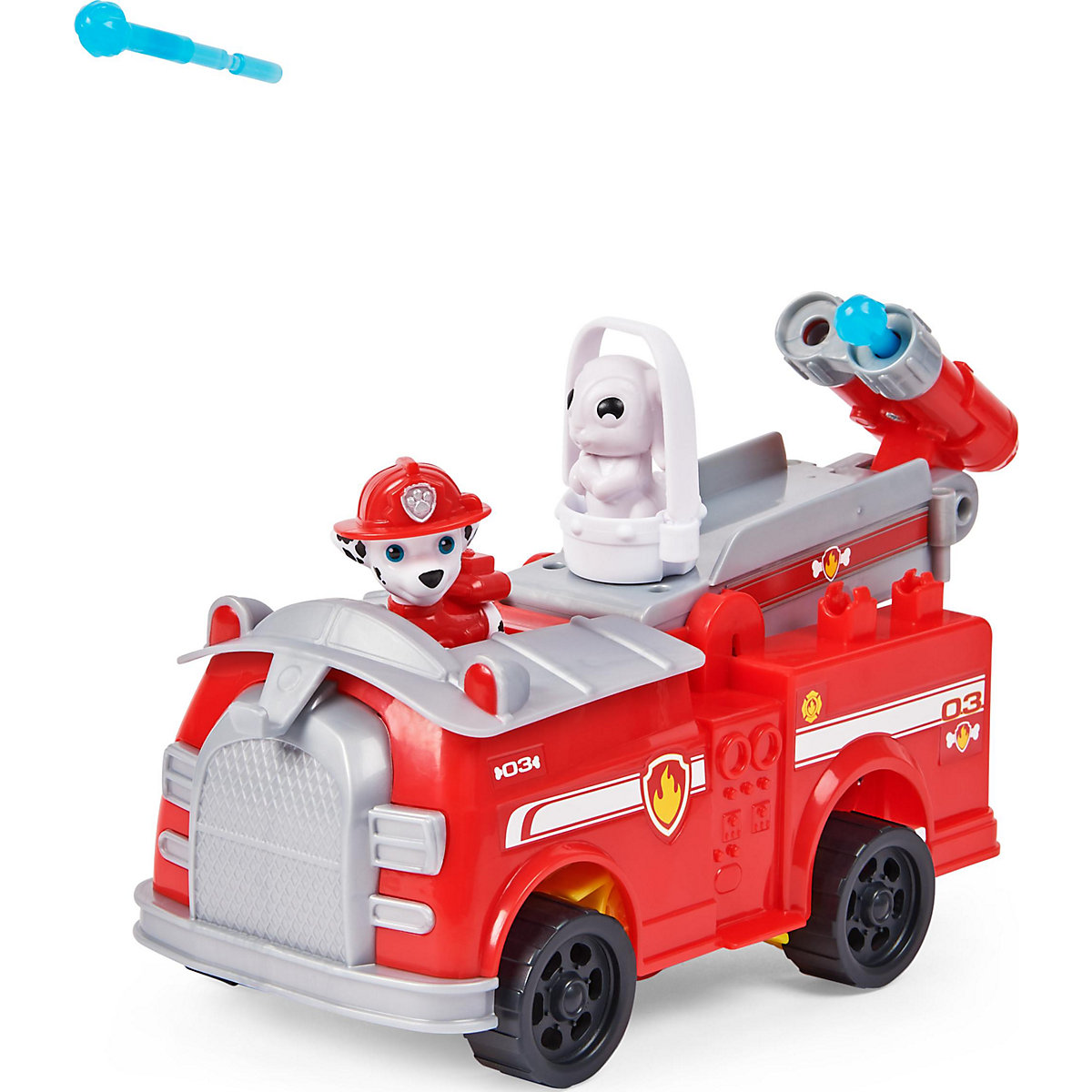 Paw Patrol Marshalls Rise and Rescue verwandelbares Spielzeugauto mit Actionfiguren und Zubehör, ab 3 Jahren, Polizeifahrzeug, Kinderspielzeug
