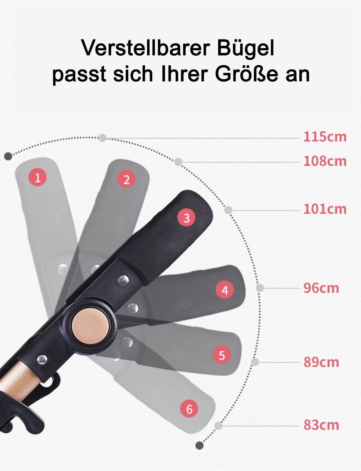 TPFLiving Kombi-Kinderwagen Babyschale Baby Buggy Babywanne 5-Punkt-Sicherheitsgurt Moskitonetz, Getränkehalter Kinderwagen 3 in 1 inkl. großem Zubehörset Schwarz