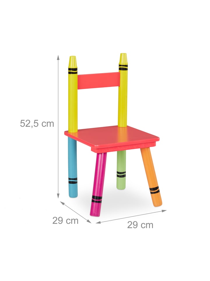 relaxdays 3-tlg. Kindersitzgruppe in Bunt günstig kaufen onesize