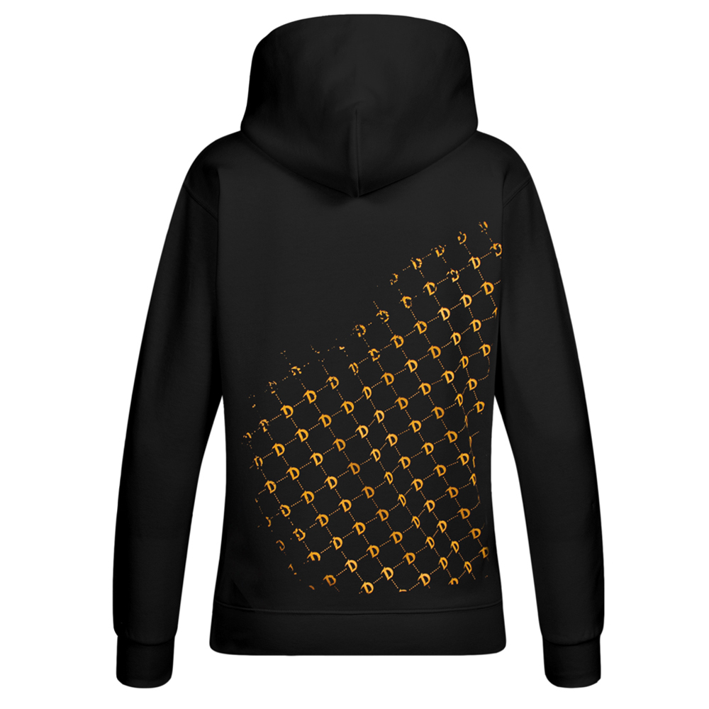 Herren Kapuzensweater old school schwarz