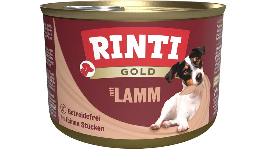 RINTI Hundenassfutter Gold Lamm 185 g