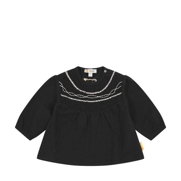 Bluse langarm, dunkelblau für Mädchen