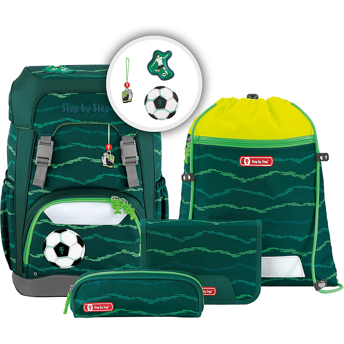 Schulrucksackset GIANT Soccer Star, 5-tlg. (2022)
