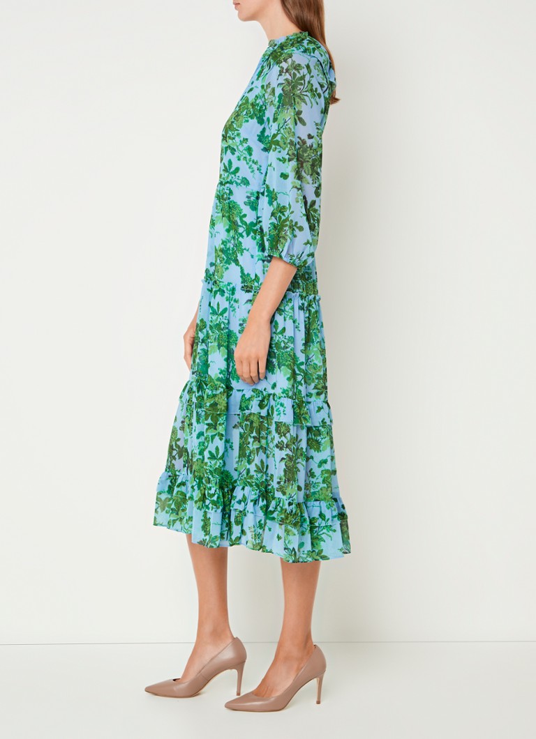 Vestido túnica midi con estampado floral LKBennett Eleanor