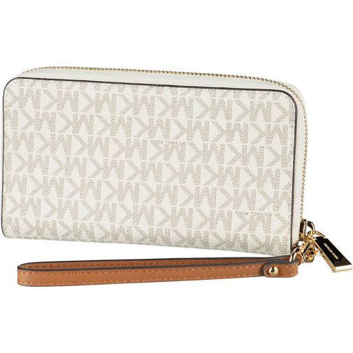 Michael Kors Abendtasche & Clutch Jet Set LG Flat MF Phone Case MK Signature