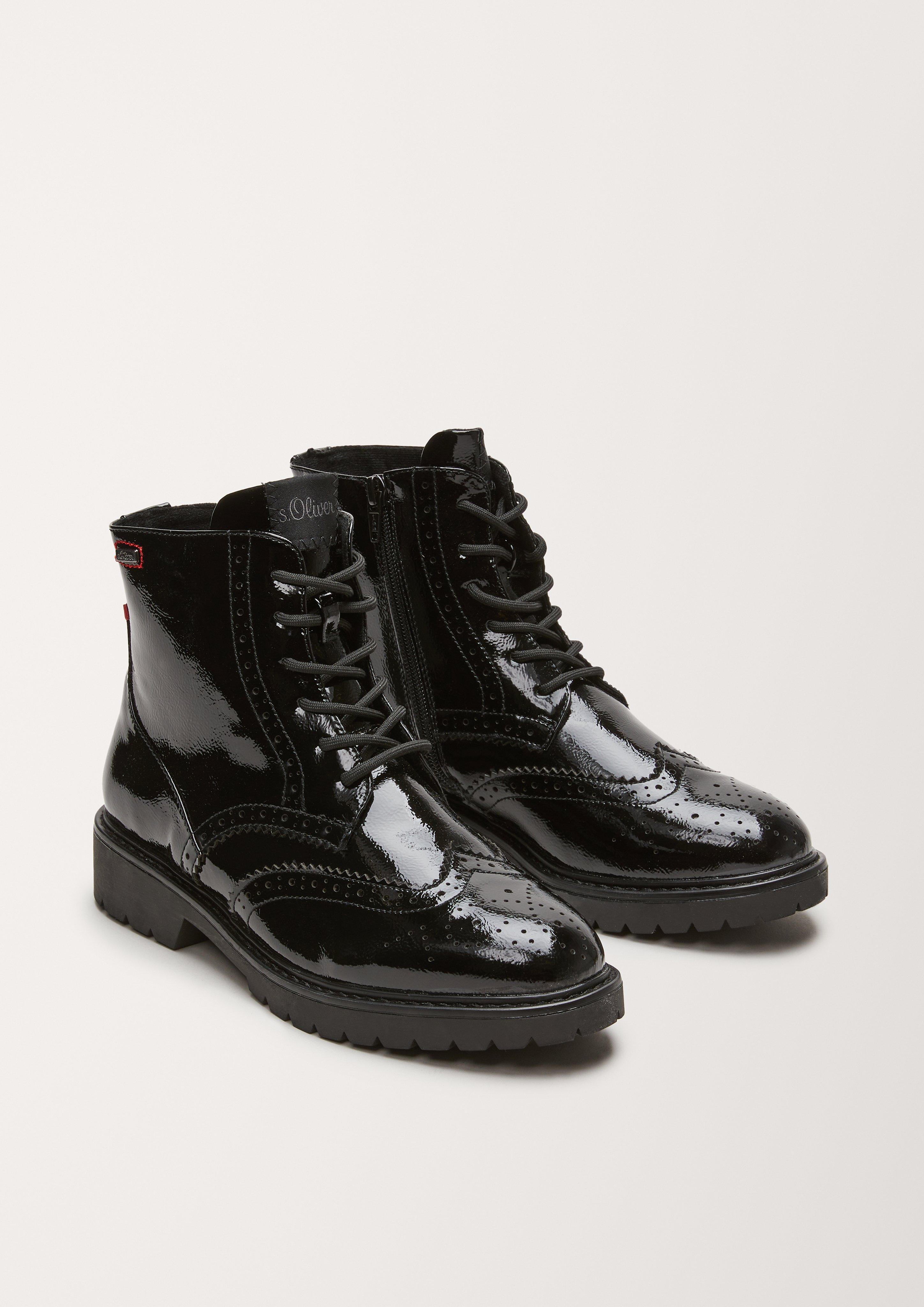 Brouge-Boots in Leder-Optik  101.107.101.25247-018
