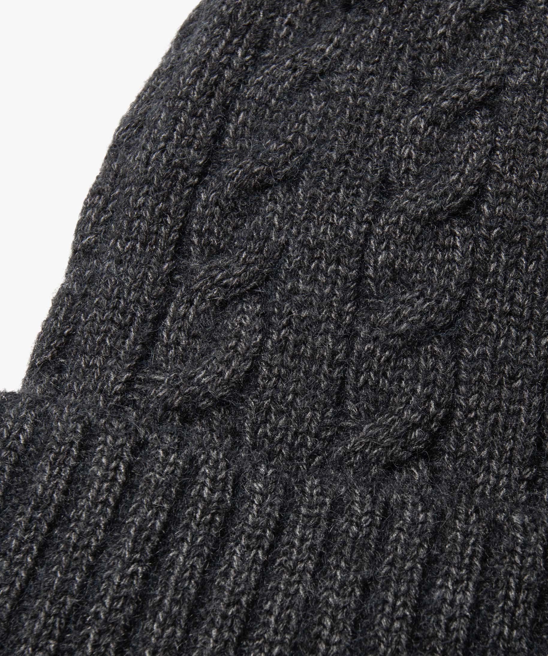 Bonnet en maille torsadée homme gris | GEMO