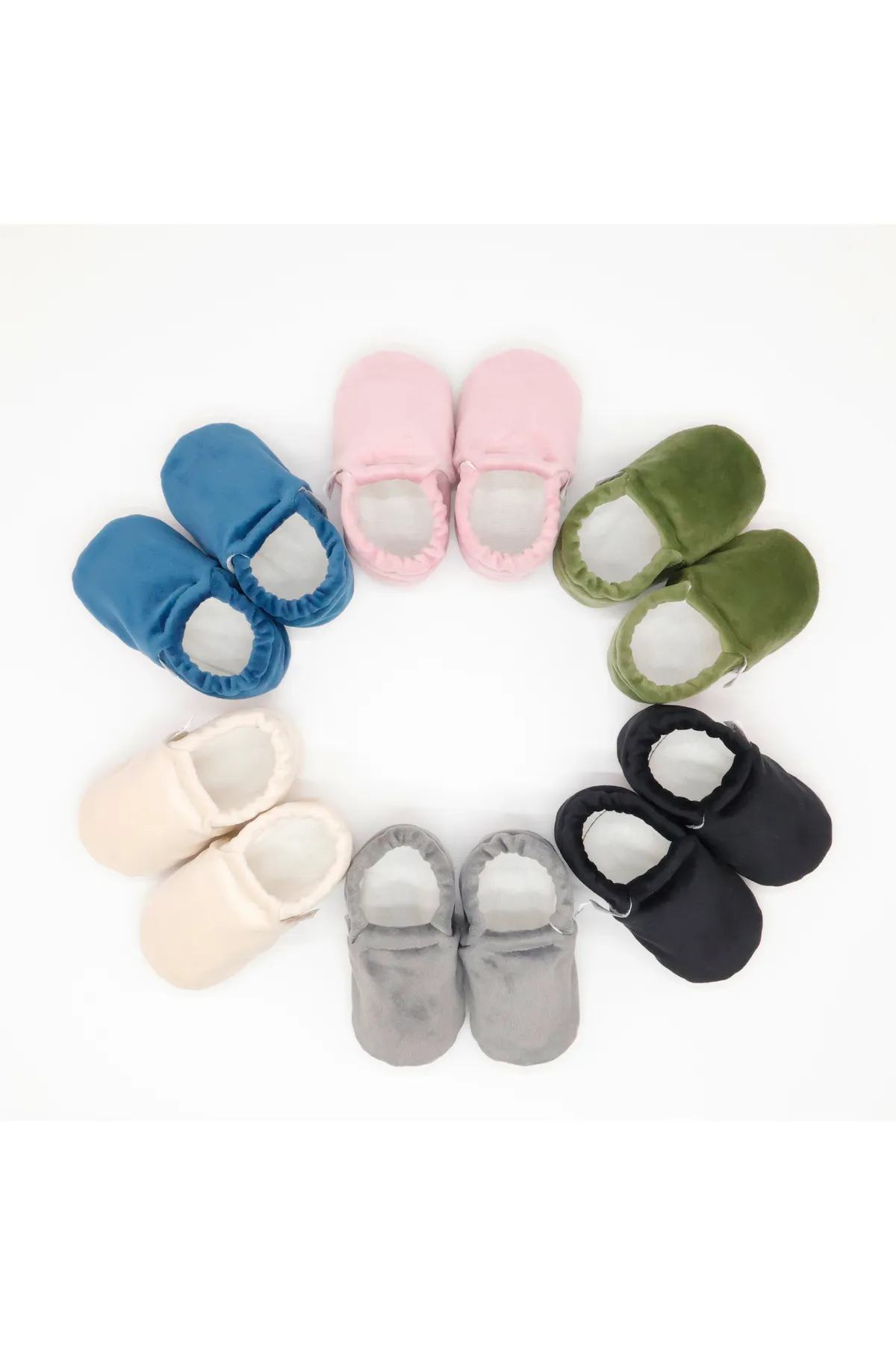 Ella Bonna  Rutschfeste Sohle, Samt-Babyschuhe, Hausschuh-Hausschuhe, Kindergarten-Schuhschuhe, Schwarz