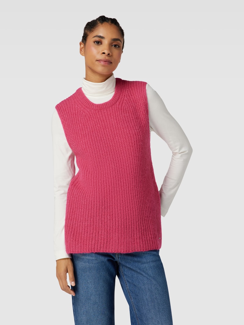 Pullunder mit Label-Detail Modell 'Style.Elisa' in pink