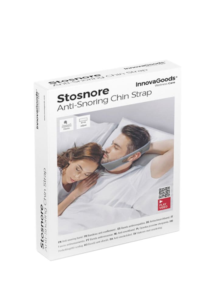 InnovaGoods Anti-Schnarch-Band in Grau - (B)65,5 x (H)7,5 x (T)0,30 cm günstig kaufen onesize