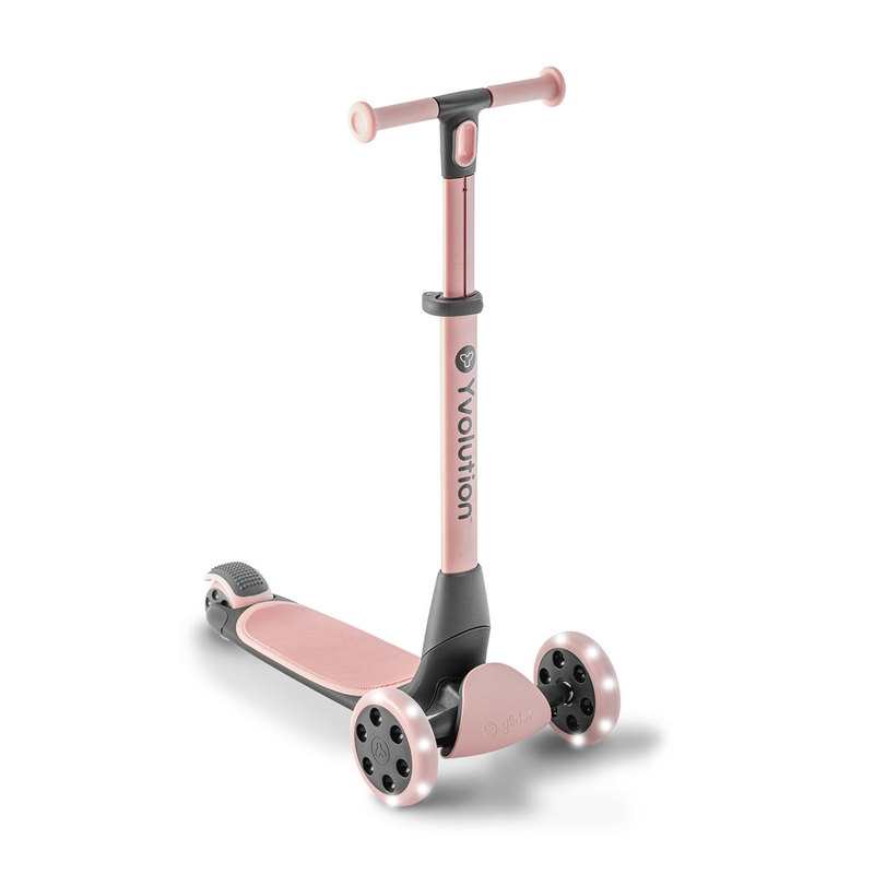 Trottinette 3 roues Yglider rose Yvolution