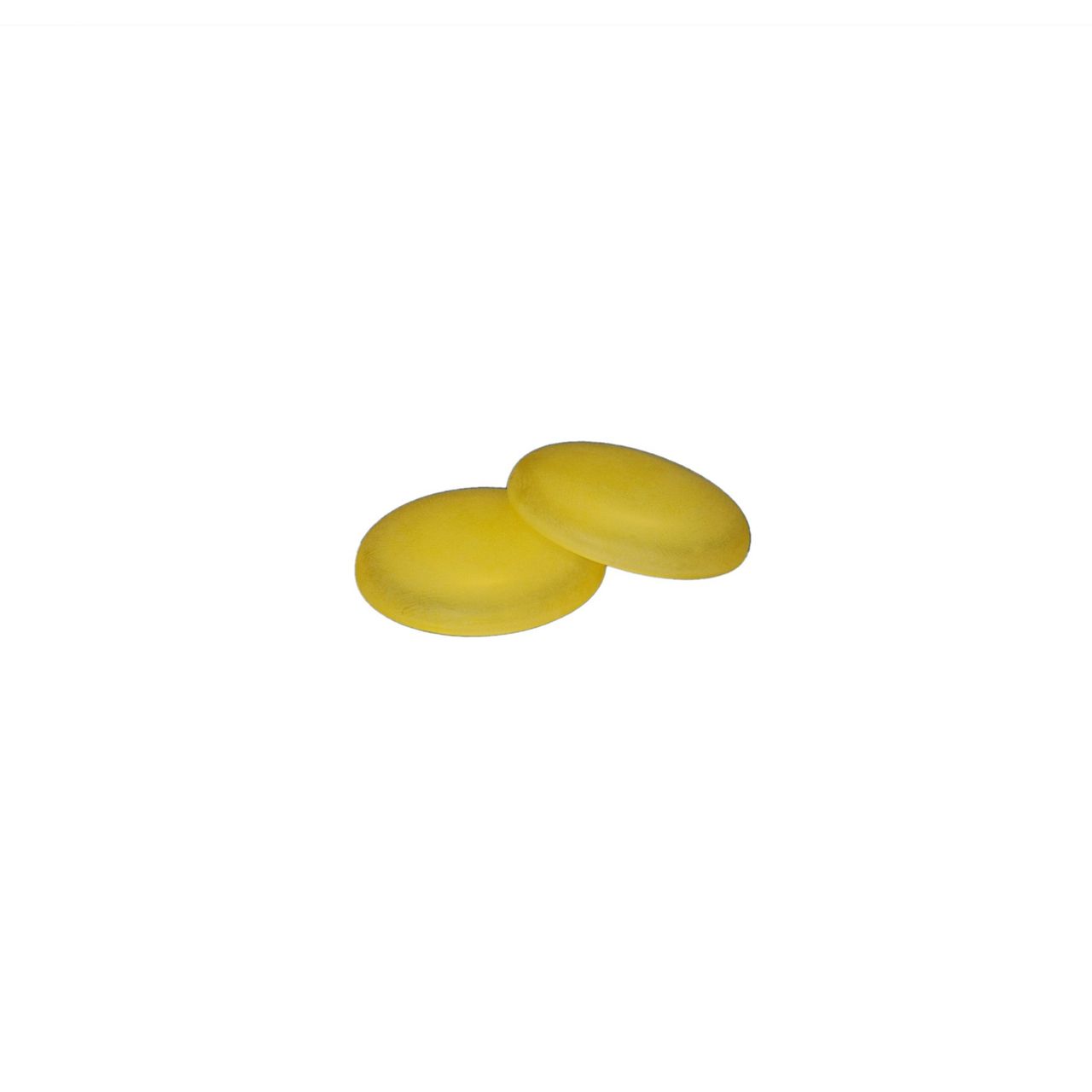 Bella Casa Dekomagnet Magnet Kühlschrankmagnet Pinnwandmagnet, Ø 30 mm, gelb, 2 Stück
