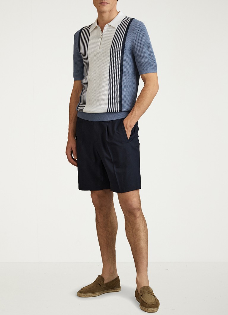 Polo Reiss Berlin slim fit com meio zíper