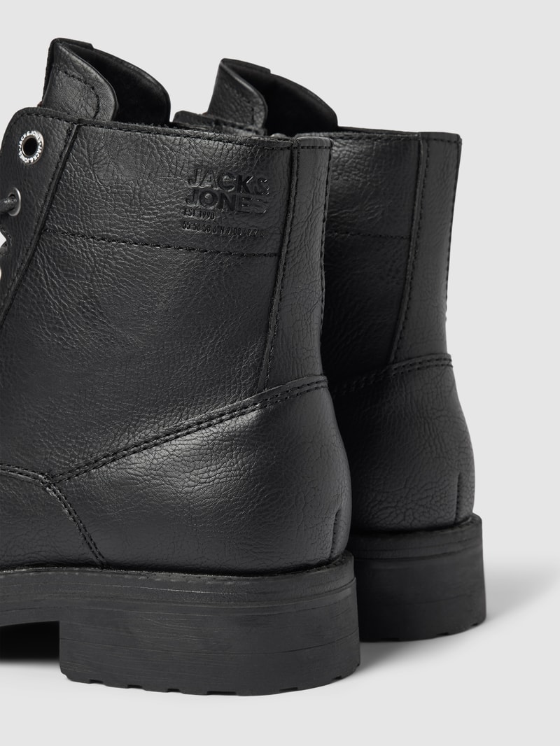 Boots mit Label-Detail Modell 'BERNIE' in schwarz