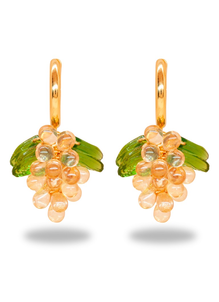 Pozlacené náušnice ANNELE Champagne Jelly