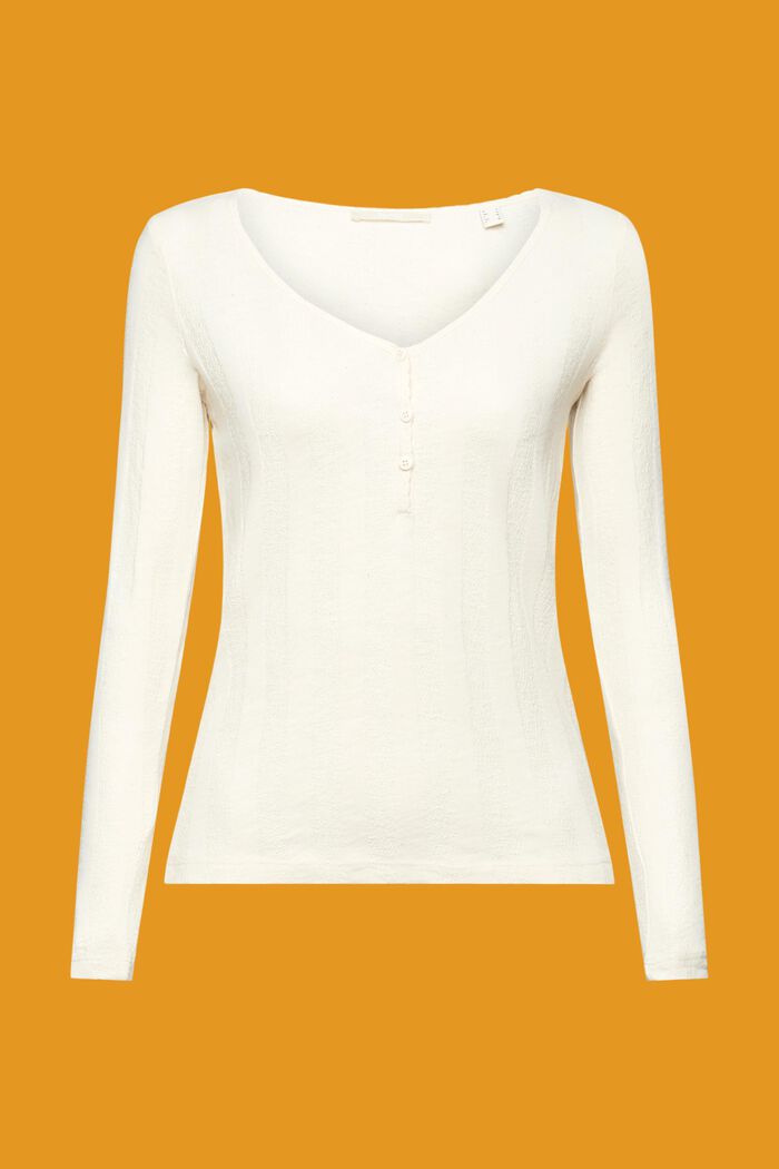 Geripptes Longsleeve mit Struktur