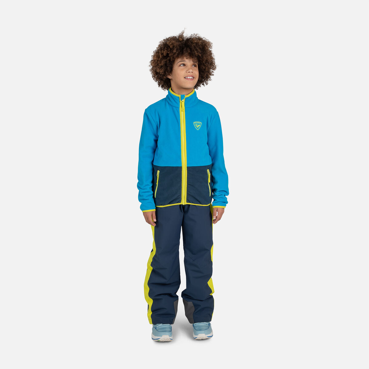 Junior-Fleecejacke mit durchgehendem Reißverschluss Strawpile