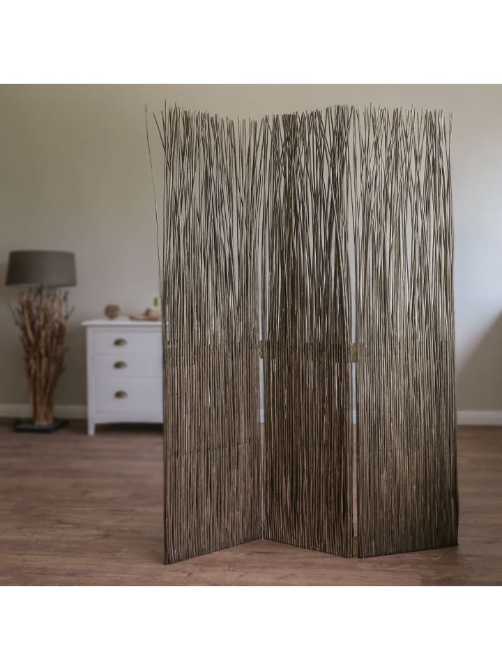 Homestyle4u 3-tlg. Paravent in Grau 120x170 günstig kaufen onesize