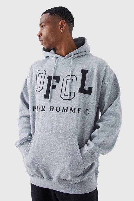 Oversize Hoodie mit Official-Text