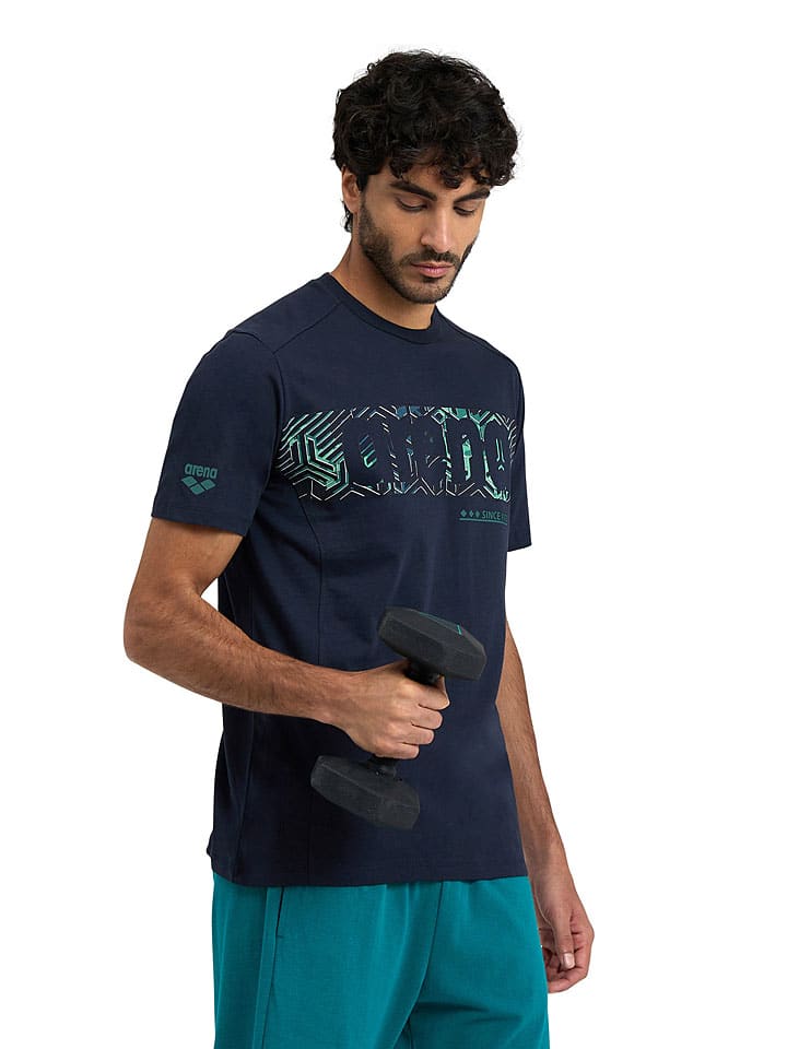 Arena Shirt in Dunkelblau günstig kaufen