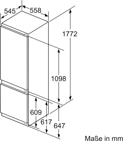 NEFF Einbaukühlgefrierkombination N 90 KI8878FE0, 177,2 cm hoch, 55,8 cm breit