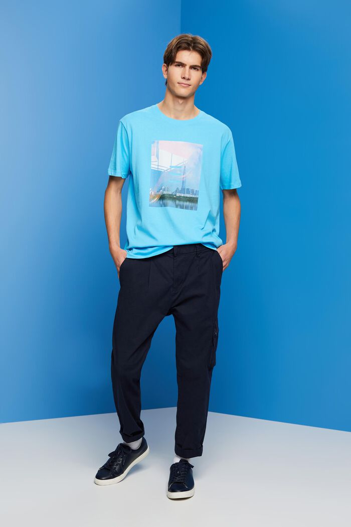 Baumwoll-T-Shirt mit Print