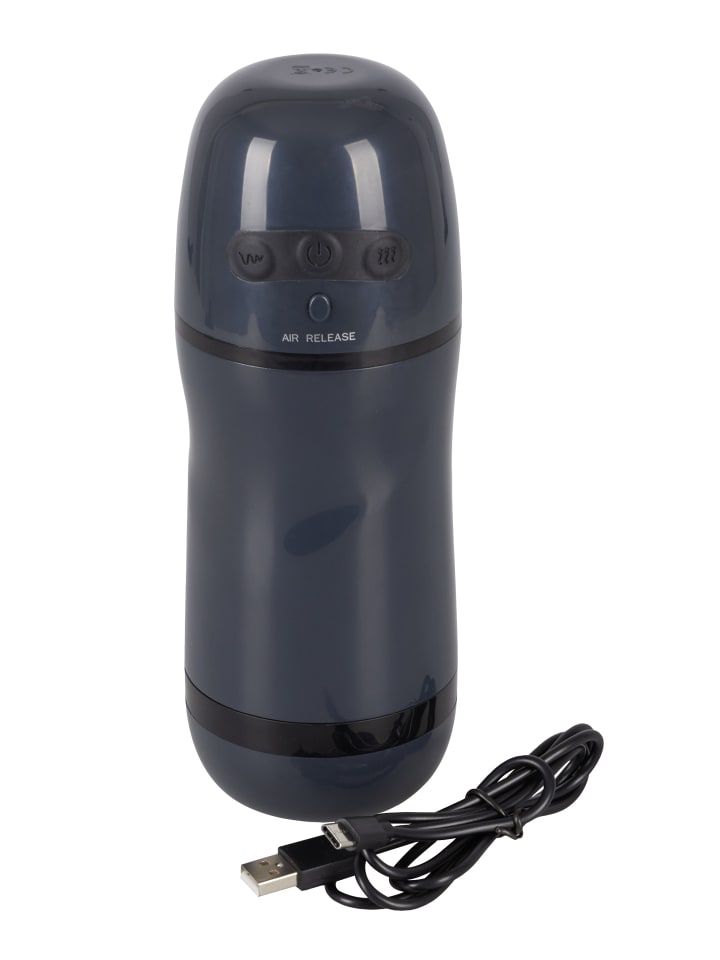 Rebel Masturbator mit Vibration Masturbator with 2 Functions in schwarz günstig kaufen 21,5 cm