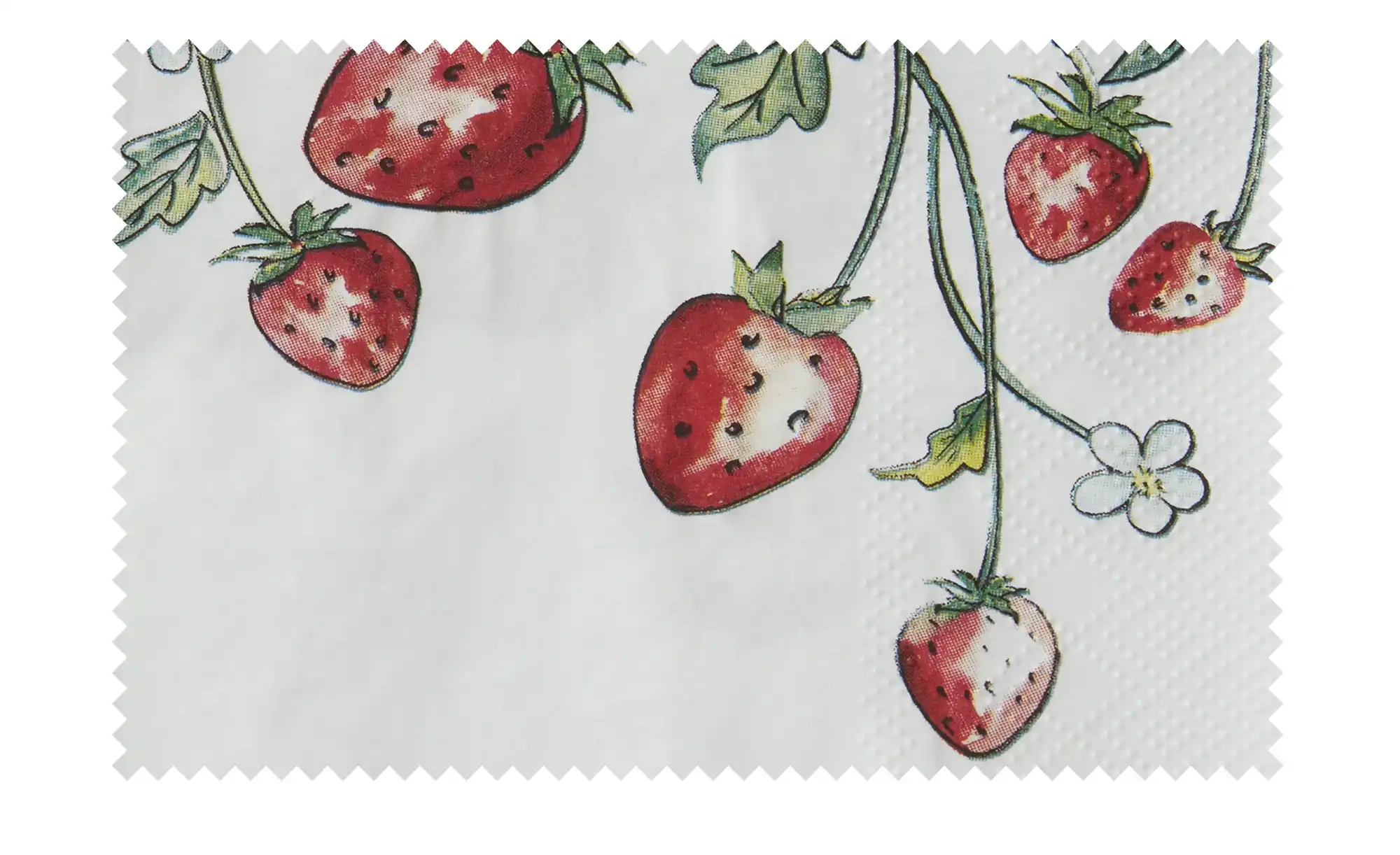 HOME STORY Serviette Erdbeere, 20er Pack, sortiert