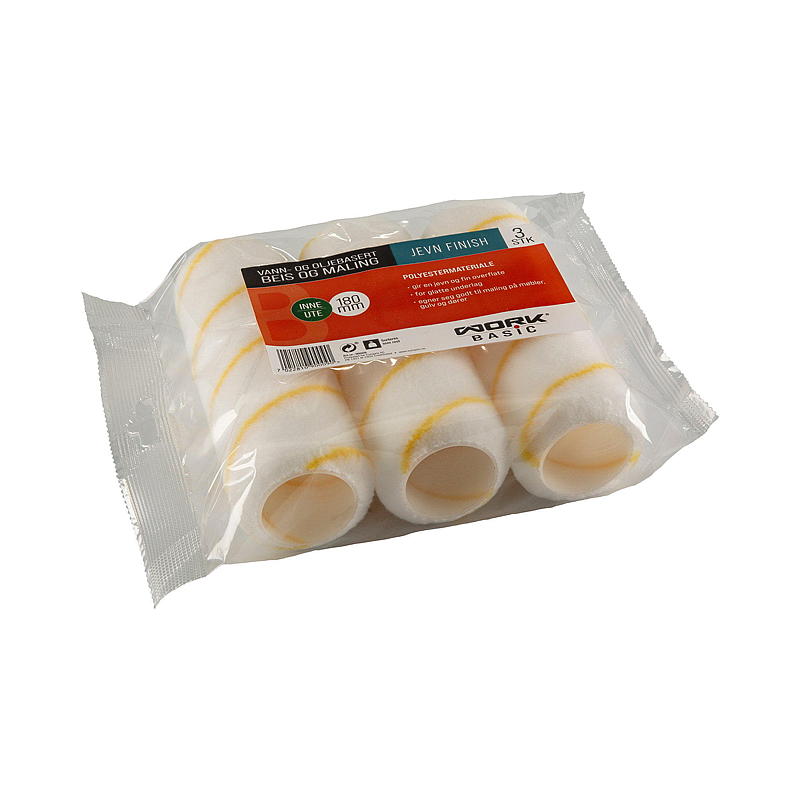 Work Basic Rulle 3-pk 180 mm polyester, Work