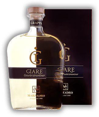 Marzadro Le Giare Grappa Affinata Gewürztraminer 2,0 Liter Marzadro Le Giare Grappa Affinata Gewürztraminer 2,0 Liter Ein Grappa mit beeindruckend aromatischem Charakter. 2	 Liter - Vol 41%