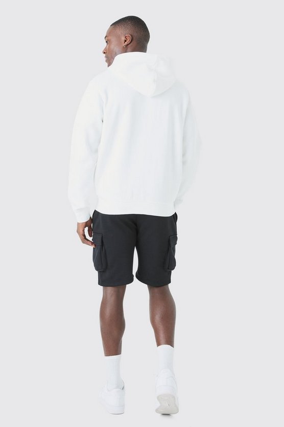 Mittellange Slim-Fit Jersey-Shorts
