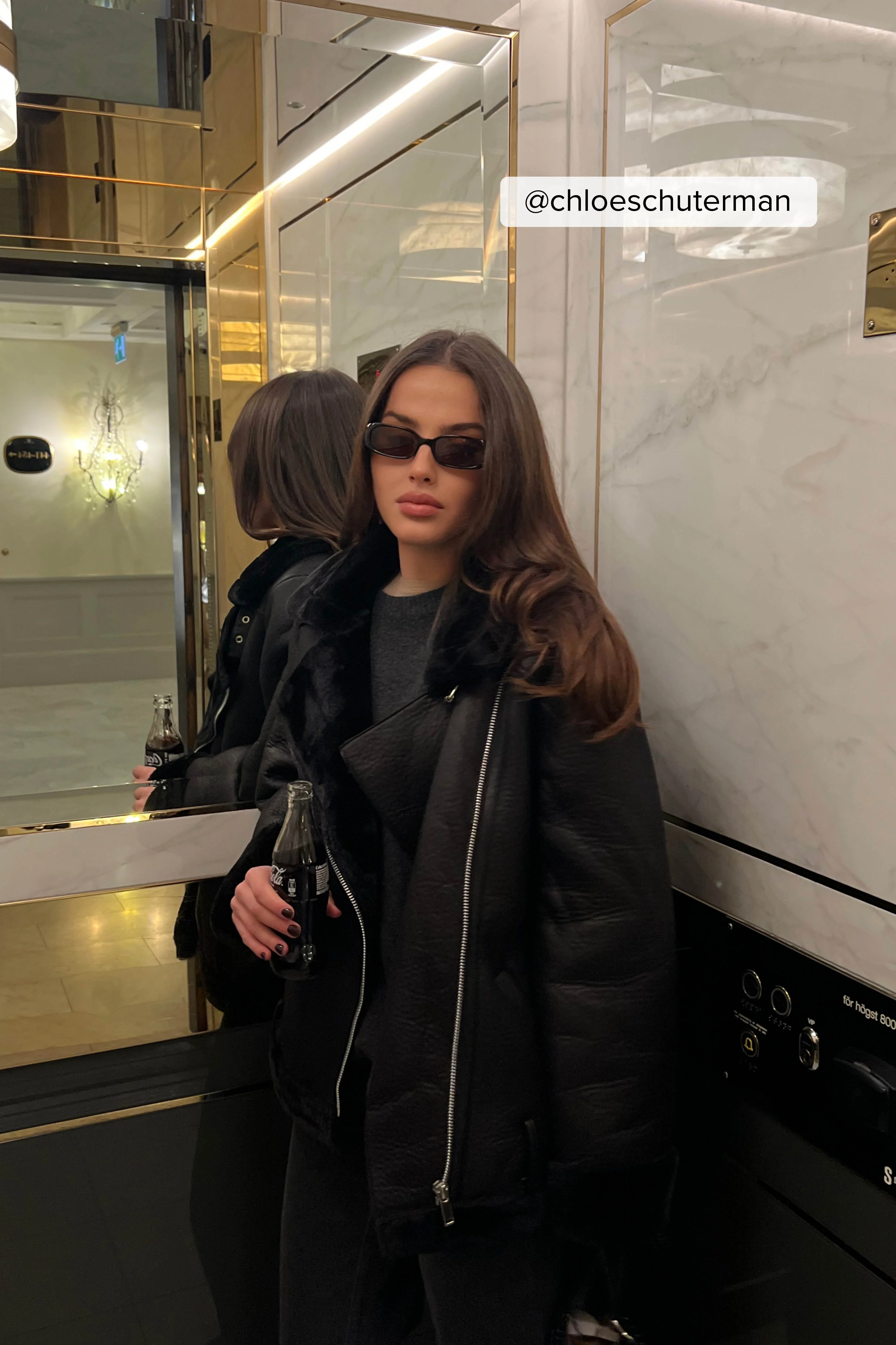 Klassische Bonded-Aviator-Jacke