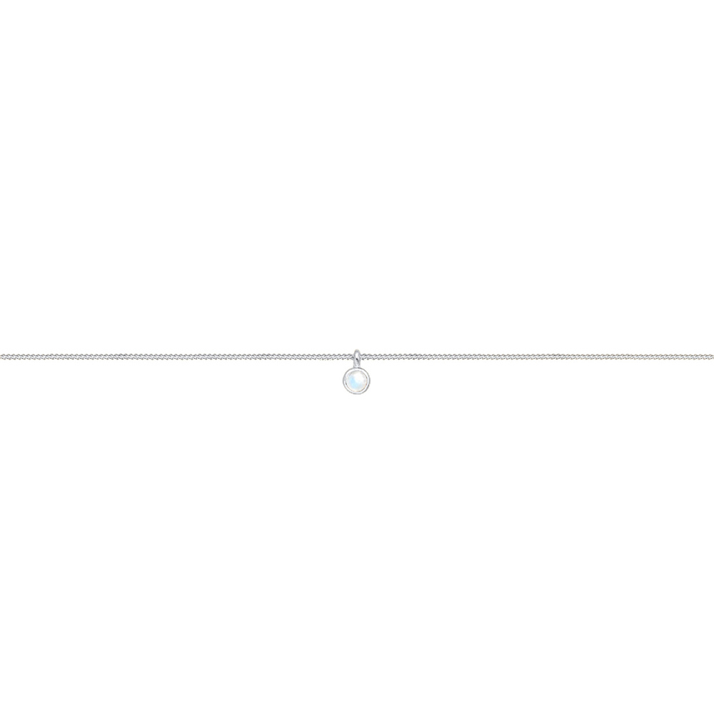Elli Elli by Julie & Grace Collier Femme Pendentif Choker Pierre de Lune en Argent Ste collier