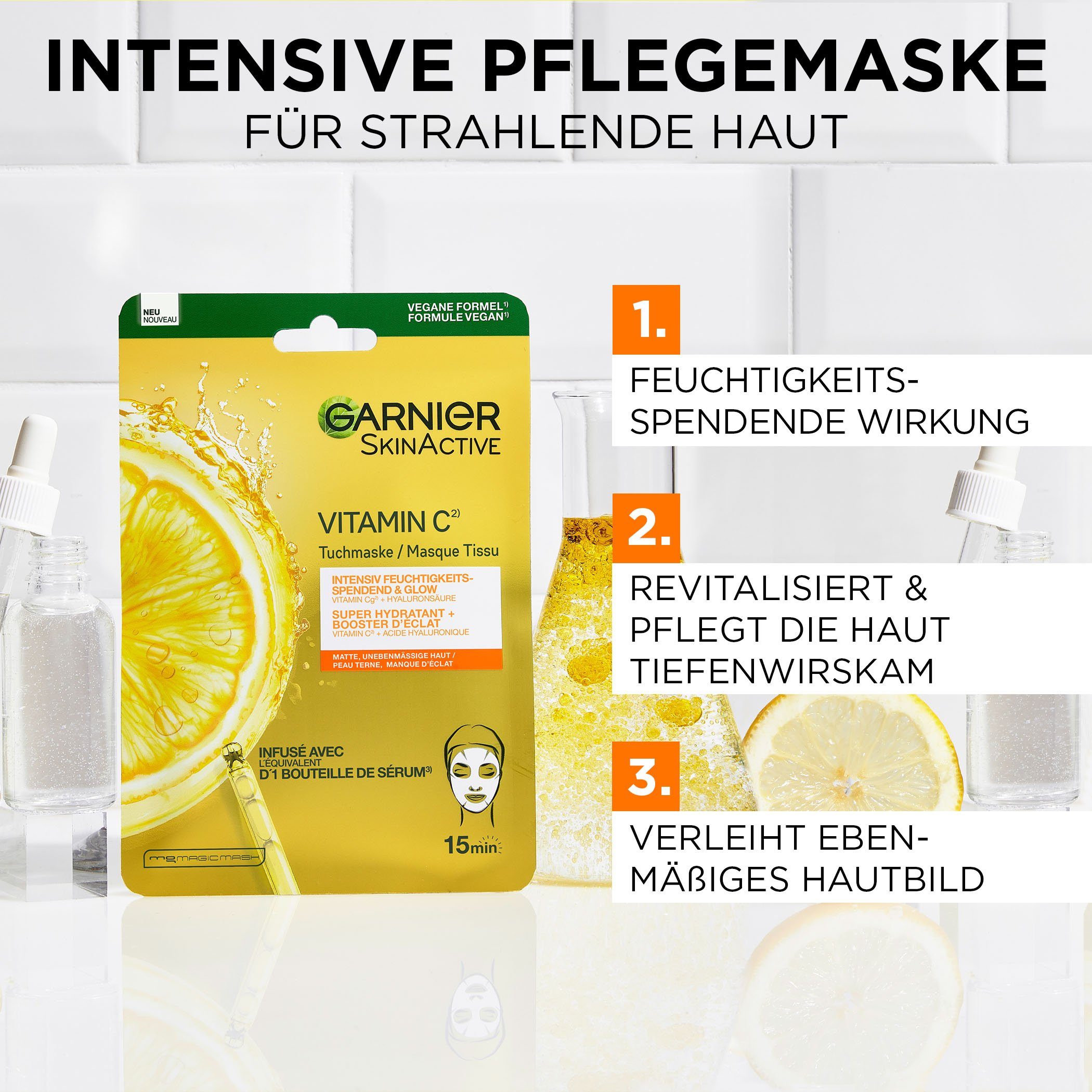 GARNIER Tuchmaske Vitamin C Tuchmaske