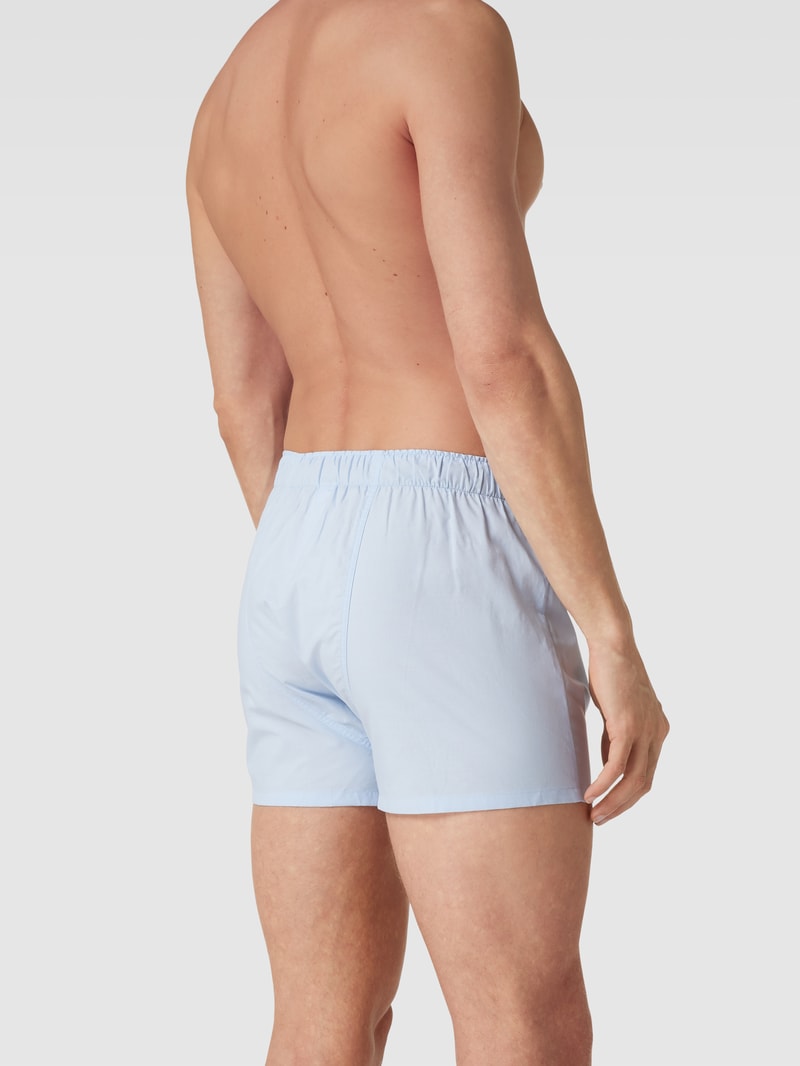 Boxershorts mit Label-Detail im 2er-Pack Modell 'Woven' in hellblau